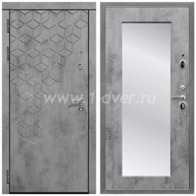 Входная дверь Армада Квадро ФЛЗ-Пастораль Бетон темный 16 мм - входные двери нестандартных размеров с установкой