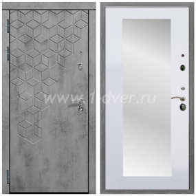 Входная дверь Армада Квадро ФЛЗ-Пастораль Белый матовый 16 мм - глухие металлические двери (входные) с установкой