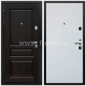 Входная дверь Армада Премиум-Н ФЛ Дуб кантри белый горизонт 6 мм - входные коричневые двери с установкой