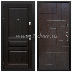 Входная дверь Армада Премиум-Н ФЛ-57 Дуб шоколадный 16 мм - входные двери в деревянный дом с установкой