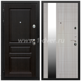 Входная дверь Армада Премиум-Н ФЛЗ-Сити Сандал белый 16 мм - входные коричневые двери с установкой