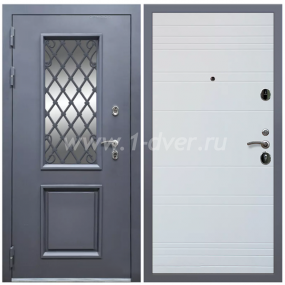 Входная дверь Армада Корса Премиум ФЛ Дуб кантри белый горизонт 6 мм - готовые металлические двери с установкой