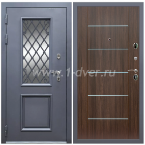 Входная дверь Армада Корса Премиум В-03 Молдинг эковенге 6 мм - глухие металлические двери (входные) с установкой