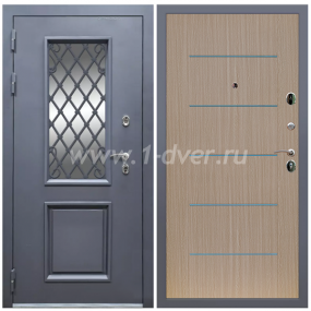 Входная дверь Армада Корса Премиум В-03 Молдинг венге светлый 6 мм - глухие металлические двери (входные) с установкой