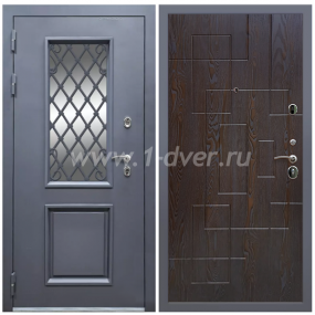 Входная дверь Армада Корса Премиум ФЛ-57 Дуб шоколадный 16 мм - элитные входные двери с установкой