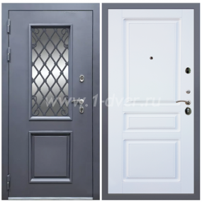 Входная дверь Армада Корса Премиум ФЛ-243 Белый матовый 16 мм - элитные входные двери с установкой