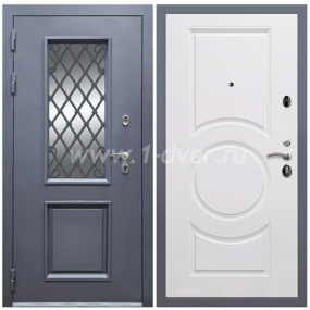 Входная дверь Армада Корса Премиум МС-100 Белый матовый 16 мм - двери с порошковым напылением с установкой