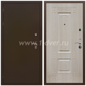 Входная дверь Армада Терморазрыв ФЛ-2 Беленый дуб 6 мм - входные двери в Чехове с установкой