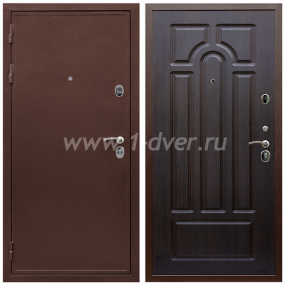 Входная дверь Армада Престиж 2 Антик медь ФЛ-58 Венге 16 мм - одностворчатые металлические двери с установкой