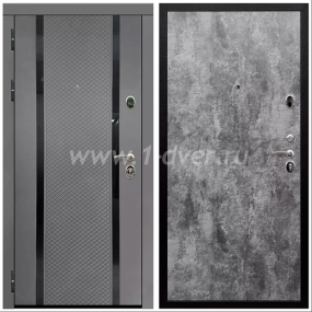 Входная дверь Армада Престиж Черная шагрень Графит абсолют софт ФЛС-500 ПЭ Цемент темный 6 мм - входные двери в Коломне с установкой
