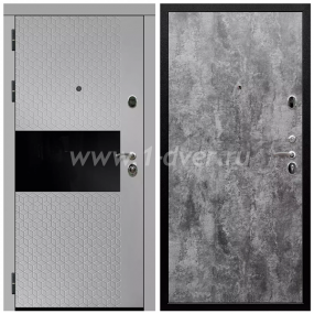 Входная дверь Армада Престиж Черная шагрень Милк рикамо софт ФЛС-502 ПЭ Цемент темный 6 мм с установкой