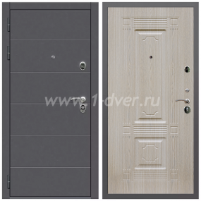 Входная дверь Армада Роуд ФЛ-2 Беленый дуб 16 мм - наружные металлические утепленные двери с установкой