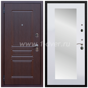 Входная дверь Армада Экстра ФЛЗ-Пастораль Белый матовый 16 мм - металлические двери с зеркалом с установкой