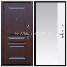 Входная дверь Армада Экстра ФЛЗ-Панорама-1 Белый матовый 16 мм - светлые входные двери  с установкой