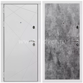 Входная дверь Армада Тесла ПЭ Цемент темный 6 мм - входные двери в Мытищах с установкой