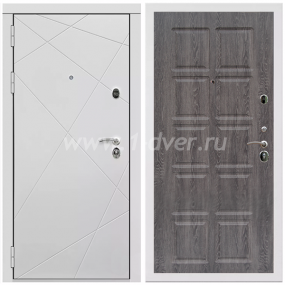 Входная дверь Армада Тесла ФЛ-38 Дуб филадельфия графит 10 мм - белые входные двери с установкой