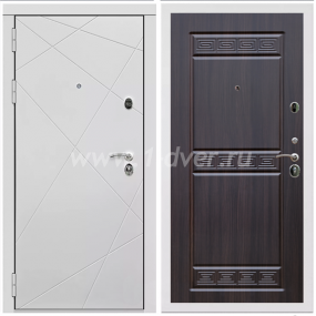 Входная дверь Армада Тесла ФЛ-242 Эковенге 10 мм - белые входные двери с установкой