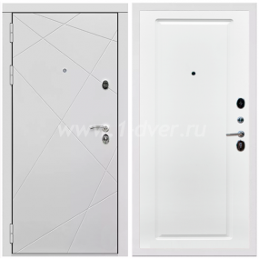 Входная дверь Армада Тесла ФЛ-119 Белый матовый 16 мм - входные двери в квартиру с установкой