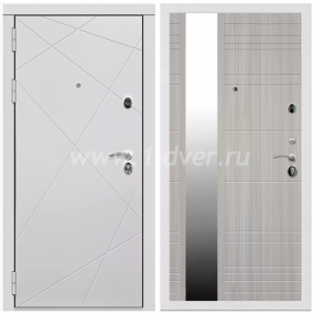 Входная дверь Армада Тесла ФЛЗ-Сити Сандал белый 16 мм - входные двери премиум класса с установкой