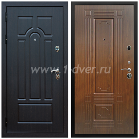 Входная дверь Армада Эврика ФЛ-2 Моренная береза 6 мм - входные коричневые двери с установкой