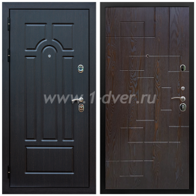 Входная дверь Армада Эврика ФЛ-57 Дуб шоколадный 16 мм - входные коричневые двери с установкой