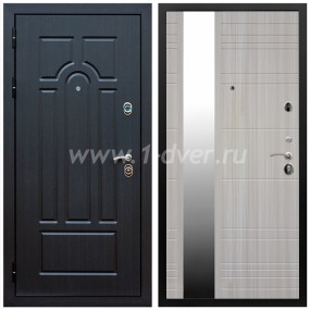 Входная дверь Армада Эврика ФЛЗ-Сити Сандал белый 16 мм - входные коричневые двери с установкой