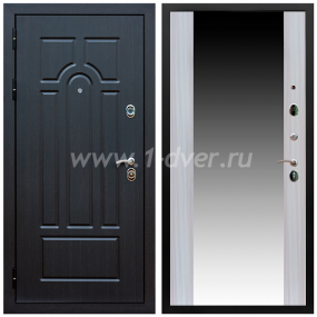 Входная металлическая дверь с зеркалом Армада Эврика СБ-16 Сандал белый 16 мм - металлические двери с зеркалом с установкой