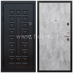 Входная дверь Армада Сенатор ПЭ Цемент светлый 6 мм - входные коричневые двери с установкой