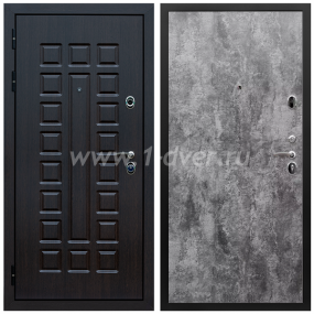 Входная дверь Армада Сенатор ПЭ Цемент темный 6 мм - входные коричневые двери с установкой