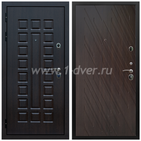 Входная дверь Армада Сенатор ФЛ-86 Венге структурный 16 мм - входные коричневые двери с установкой