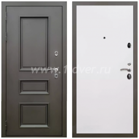 Входная дверь Армада Термо Корса (Фаренгейт) Гладкая белый матовый 10 мм - металлические двери по индивидуальным размерам с установкой