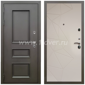 Входная дверь Армада Термо Корса (Фаренгейт) ФЛ-139 Какао нубук софт 16 мм - легкие металлические двери с установкой