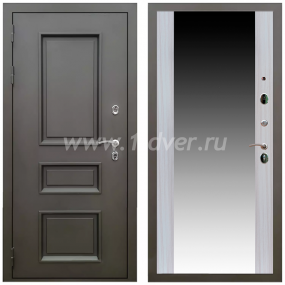 Входная дверь Армада Термо Корса (Фаренгейт) СБ-16 Сандал белый 16 мм - металлические двери с зеркалом с установкой