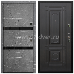 Входная дверь Армада Престиж Черная шагрень Торос графит ФЛС-25 ФЛ-2 Венге 6 мм - входные двери в квартиру с установкой