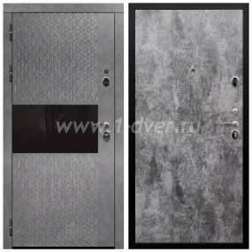 Входная дверь Армада Престиж Черная шагрень Штукатурка графит ФЛС-502 ПЭ Цемент темный 6 мм - входные двери в Лобне с установкой