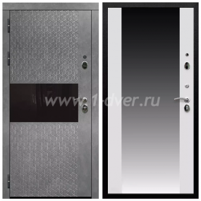 Входная дверь Армада Престиж Черная шагрень Штукатурка графит ФЛС-502 СБ-16 Белый матовый 16 мм - металлические двери по индивидуальным размерам с установкой