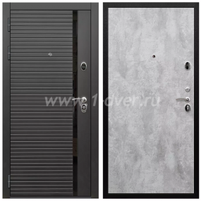Входная дверь Армада Престиж Черная шагрень ФЛС-550 ПЭ Цемент светлый 6 мм - одностворчатые металлические двери с установкой