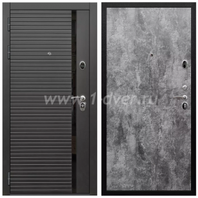 Входная дверь Армада Престиж Черная шагрень ФЛС-550 ПЭ Цемент темный 6 мм - входные двери нестандартных размеров с установкой