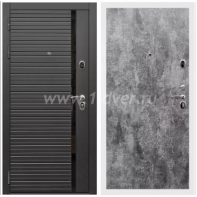 Входная дверь Армада Престиж Белая шагрень Черная шагрень ФЛС-550 ПЭ Цемент темный 6 мм - готовые металлические двери с установкой