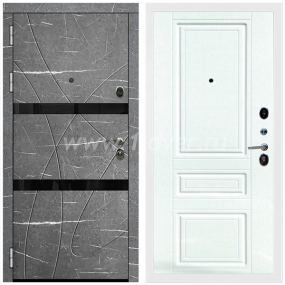Входная дверь Армада Престиж Белая шагрень Торос графит ФЛС-25 ФЛ-243 Ясень белый 16 мм - входные двери в Лобне с установкой