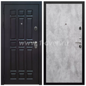 Входная дверь Армада Престиж Черная шагрень Венге ФЛ-33 ПЭ Цемент светлый 6 мм - входные двери цвета венге с установкой