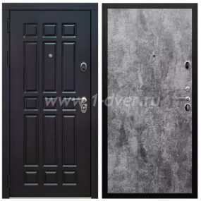 Входная дверь Армада Престиж Черная шагрень Венге ФЛ-33 ПЭ Цемент темный 6 мм с установкой