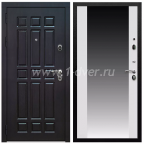 Входная дверь Армада Престиж Черная шагрень Венге ФЛ-33 СБ-16 Белый матовый 16 мм - входные двери цвета венге с установкой