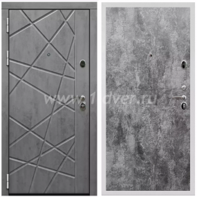 Входная дверь Армада Престиж Белая шагрень Стоун грей ФЛ-69 ПЭ Цемент темный 6 мм - теплые входные двери с установкой