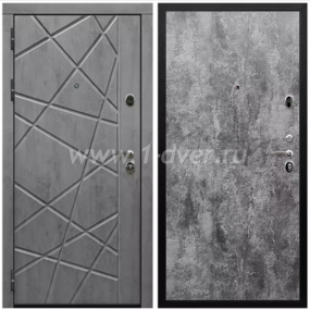 Входная дверь Армада Престиж Черная шагрень Стоун грей ФЛ-69 ПЭ Цемент темный 6 мм с установкой