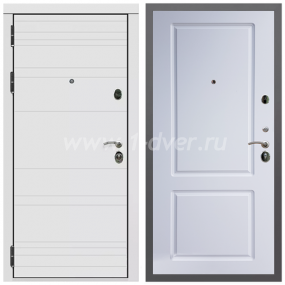 Входная дверь Армада Гарант Белый матовый линии горизонт ФЛ-117 Белый матовый 16 мм - одностворчатые металлические двери с установкой