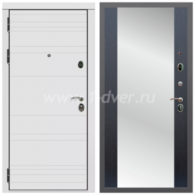 Входная дверь Армада Гарант Белый матовый линии горизонт СБ-16 Венге 16 мм - легкие металлические двери с установкой