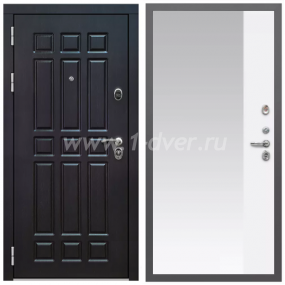 Входная дверь Армада Гарант Венге ФЛ-33 ФЛЗ-Панорама-1 Белый матовый 16 мм - металлические двери с зеркалом с установкой