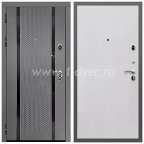 Входная дверь Армада Гарант Графит абсолют софт ФЛС-500 ПЭ Белый ясень 6 мм - входные двери в Чехове с установкой