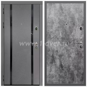 Входная дверь Армада Гарант Графит абсолют софт ФЛС-500 ПЭ Цемент темный 6 мм - входные двери в Раменском с установкой